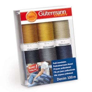 Gutermann Thread Denim 6 SPLS Denim Multicoloured