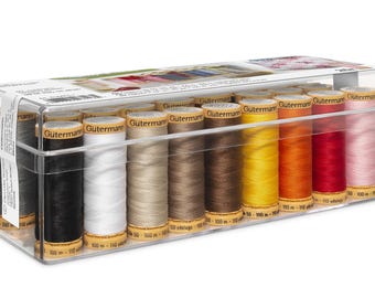 Gutermann Spool Box 26 Cotton Thread Set, Assorted Colors