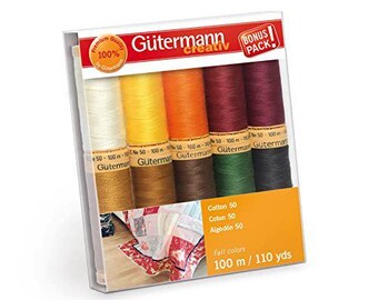 Guttermann Cotton Fall Thread Set, Assorted