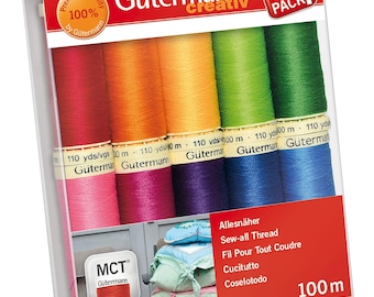 Gutermann 734008-1 Thread Set Sew-All 100 m x 10 reels
