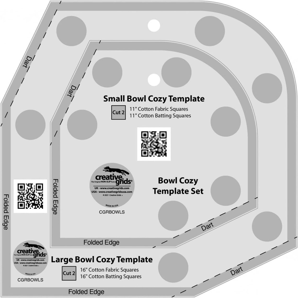Creative Grid Bowl Cozy Template Set CGRBOWLS Etsy Creative Grid Bowl Cozy Template Set CGRBOWLS Etsy