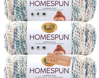 Lion Brand Yarn - Homespun - 3 Pack