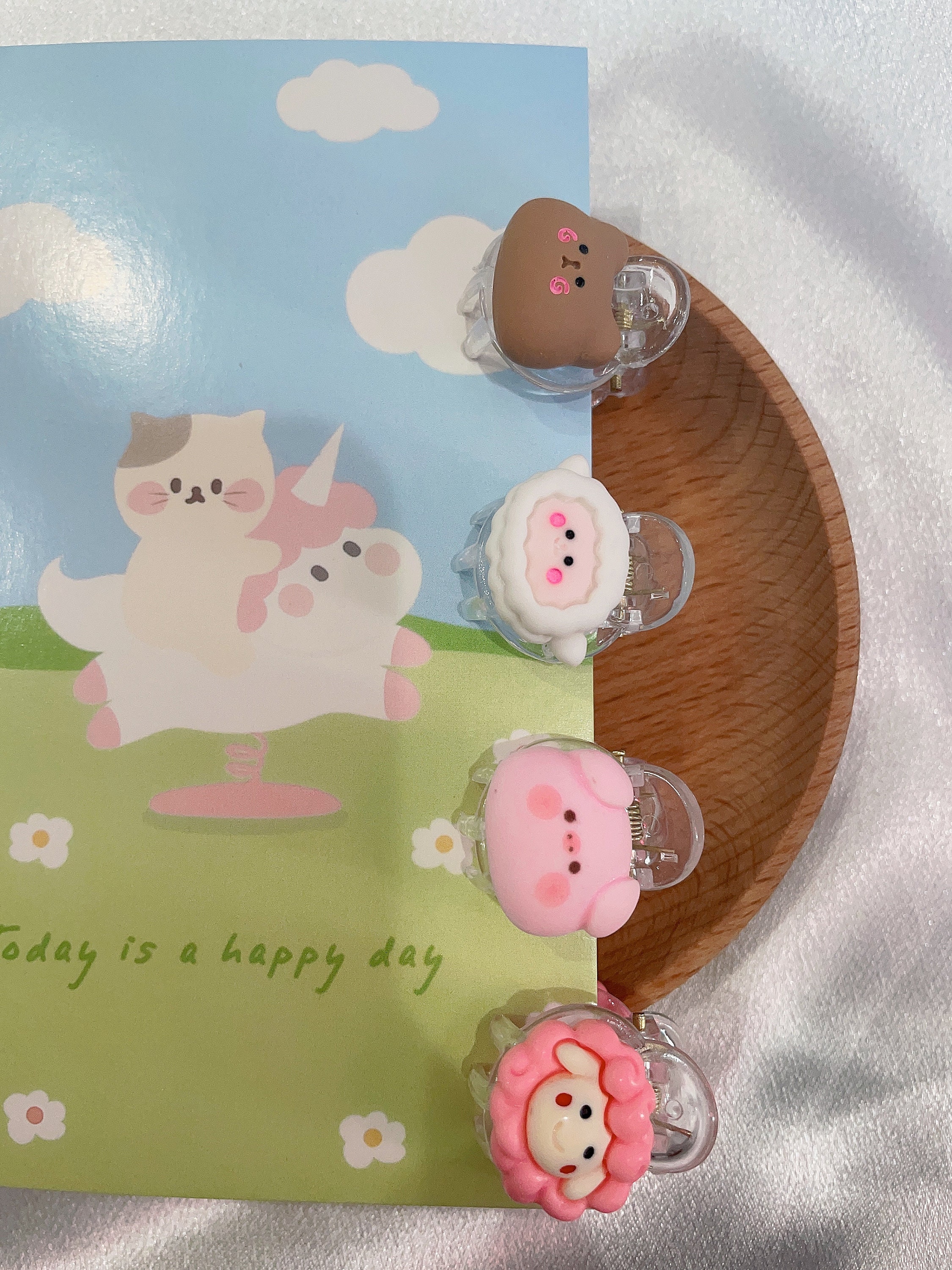 Animal Hair Claw Clip Kids Gift Cute Farm Animal Accessory Small Mini Animals Claws Clip.hair Claw Clip Set.gift for Girls - Etsy main image 4