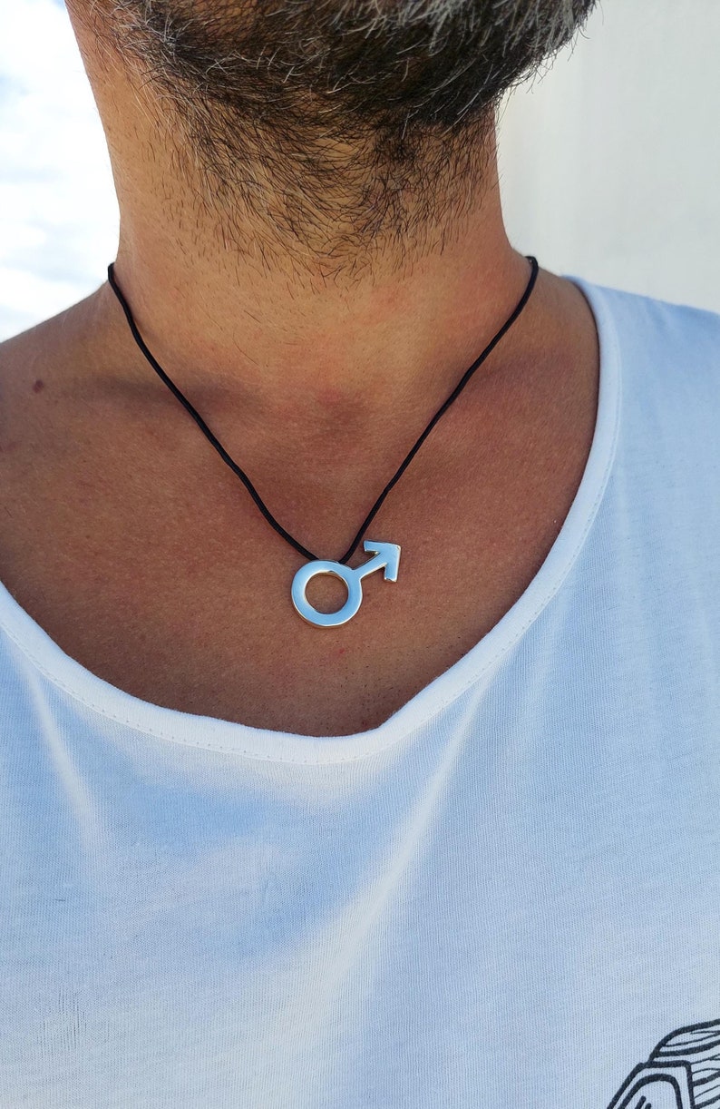 Male Symbol Pendant, Mars Symbol Necklace, Man Symbol, Solid Sterling Silver, Feminist Venus Symbol, Gender Symbol Necklace, Venus Symbol