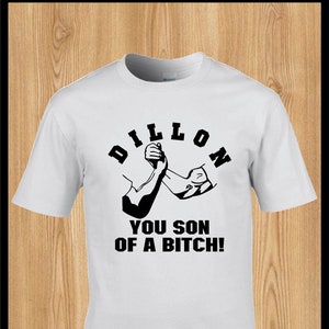 Vintage Dutch and Dillon Handshake Shirt Dillon You Son Of A B tch T shirt  Predator 80's Movie Tee Funny Gift Idea OS2002010