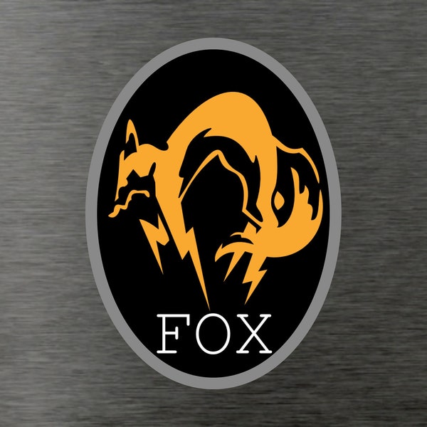 Fox hound Metal Gear Solid Vinyl Decal - Solid Snake Liquid MGS