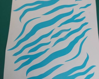 A5 Stencil Precut RC Tiger Stripe Paint Masking Sheet, Masks  For Body Shell 1/10 1/12 1/8