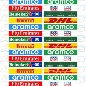 Slot Car Scalextric Small Model Racing Barrier Building Mixed Sticker Decal Sheet x32 Stickers RC Radio Control Sheet 8