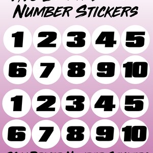 Racing Numbers Vinyl Decals Stickers FRESHMAN 3 pack – The Graphics Company