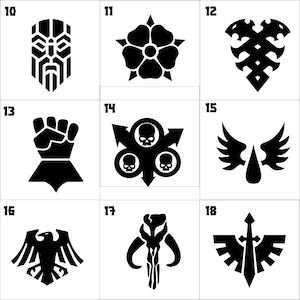 Vassoio per dadi personalizzato - Giochi da tavolo Giochi da tavolo Wargames Clan Sigillo Logo Esercito / Diverse opzioni di colore - Messaggio per la tabella di progettazione immagine 4