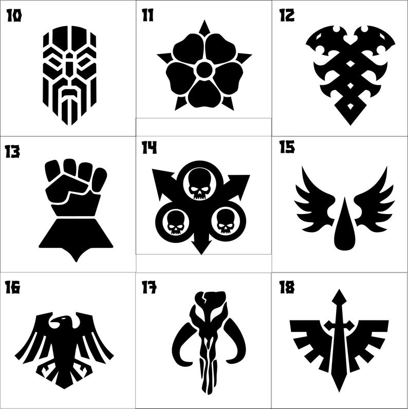 Vassoio per dadi personalizzato - Giochi da tavolo Giochi da tavolo Wargames Clan Sigillo Logo Esercito / Diverse opzioni di colore - Messaggio per la tabella di progettazione immagine 4