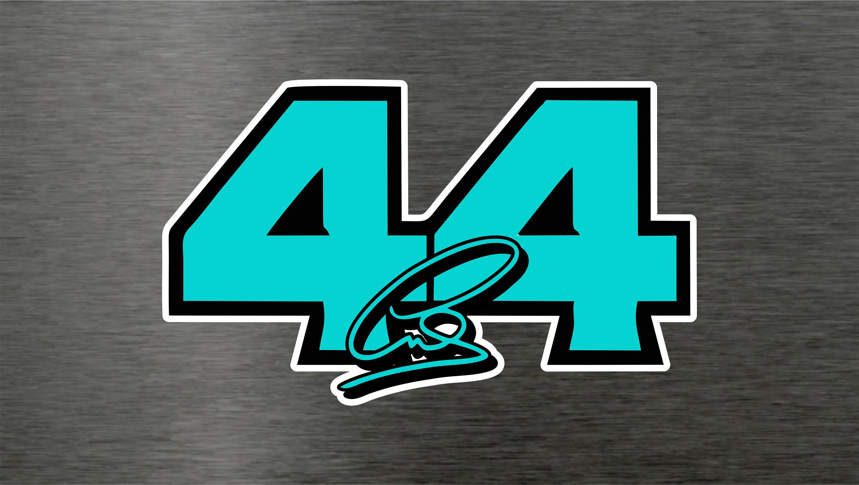 Lewis Hamilton 44 Signature LH44 Sticker Decal Mercedes F1 Etsy Australia