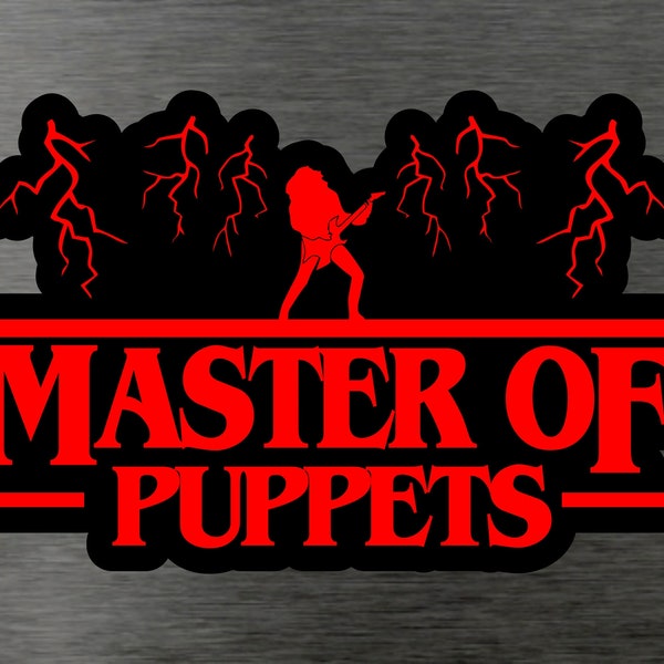 Eddie Munson Master of Puppets Sticker Stranger Things Inspired quote Geek Nerd Mindflayer Dustin Steve Netflix Eleven WIll