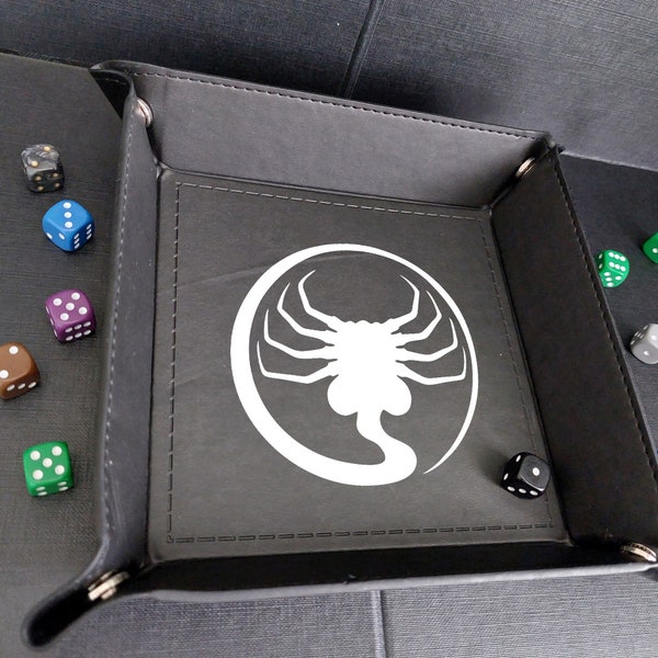 Alien Facehugger  Dice Tray - Table Top Gaming Board Games