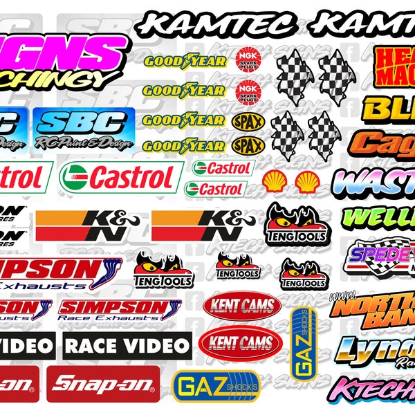 rc car body stickers