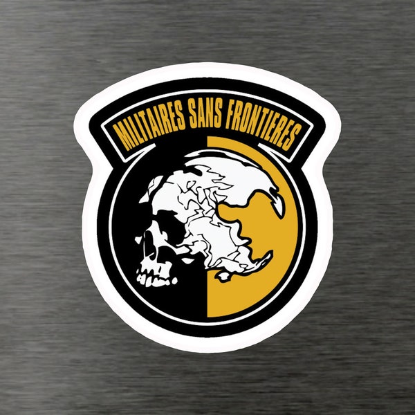 Militaires sans frontiers Metal Gear Solid Vinyl Decal - Solid Snake Liquid MGS