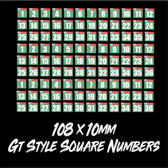 Foglio Di Adesivi Per Auto Da Corsa Scalextric - Modellismo 1/32 1/24 - 6 Adesivi - Italia