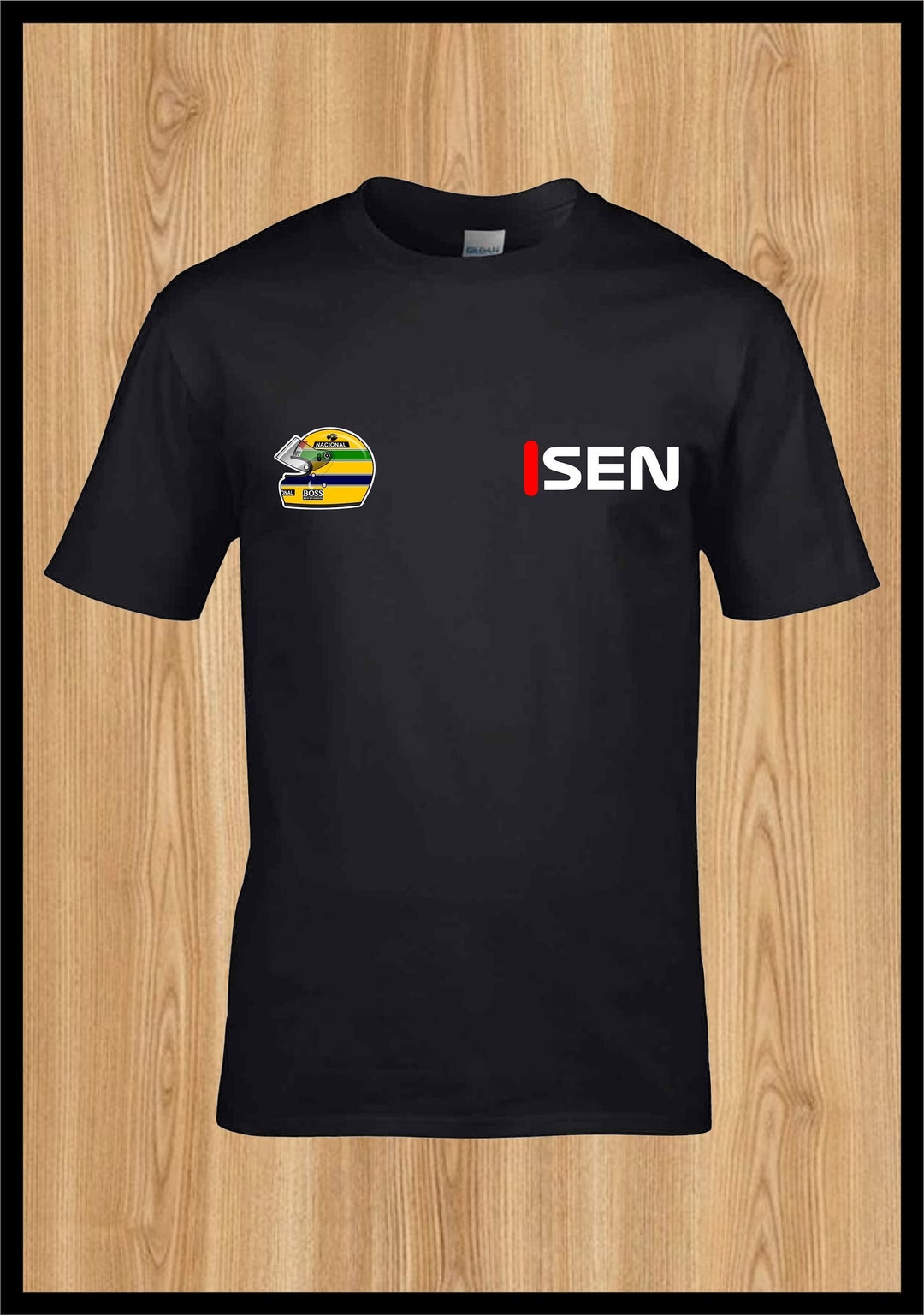Ayrton Senna Modern Style Mclaren Tshirt F1 Formula 1 Racing Free UK