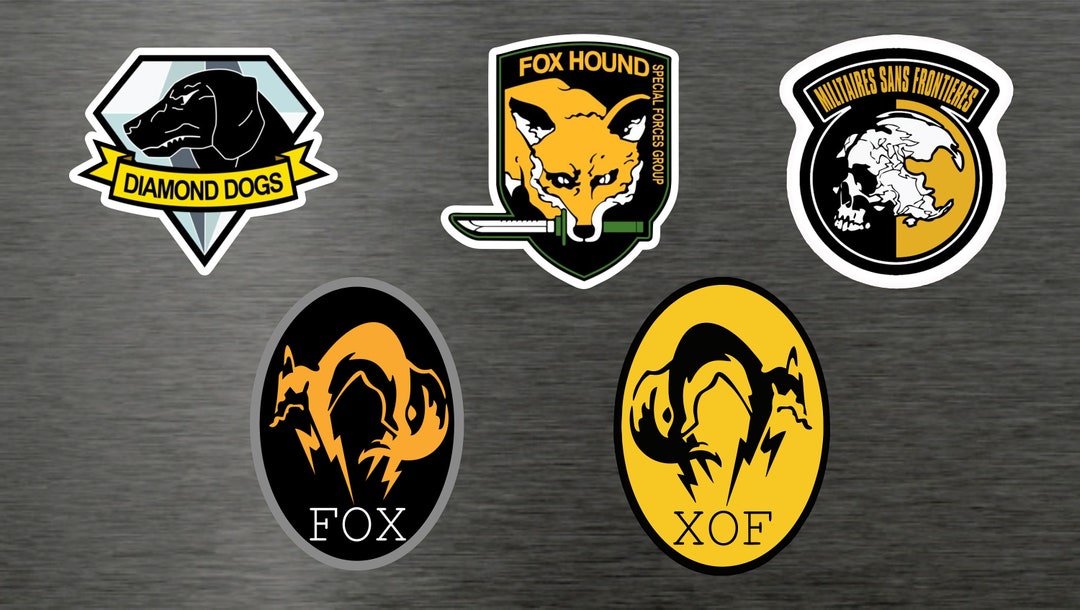 メタルギアソリッドステッカービニールデカールセット - ソリッド