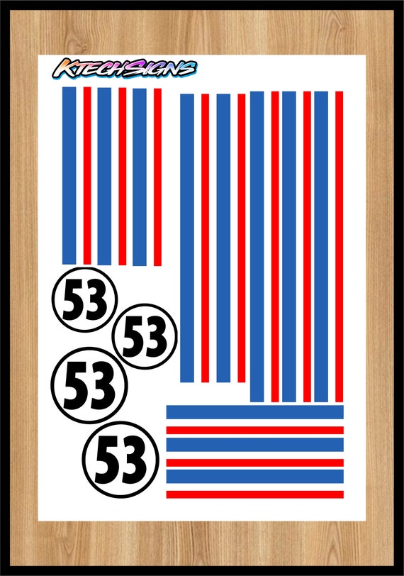 Herbie The Love Bug Decals