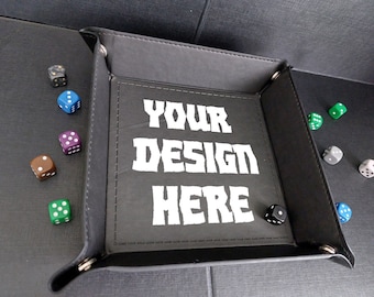 Custom Dice Tray - Table Top Gaming Board Games Wargames Clan Sigil Logo Army / Multiple colour options available