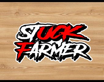 Farming On Faith Vinyl Decal Farmer Tractor Praying At Cross Sticker Christian E - Foto 7