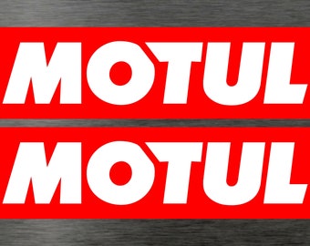 Motul Sticker Motor Racing F1 le Mans V8 Supercars x2