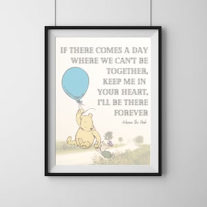 Winnie the Pooh wall Art. Digital Print.