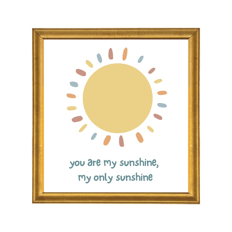 You Are My Sunshine Nursery Art Prints Gender Neutral Etsy