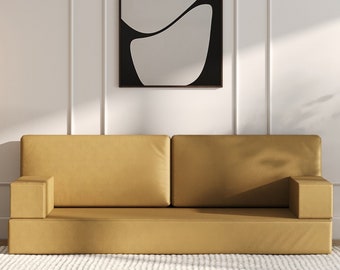 75" Modular Floor Sofa, Sofa Bed, Customizable Floor Bed, Floor Couch, Montessori Floor Bed, Floor Sofa Bed