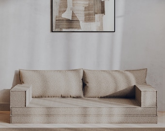 Foam Floor Couch, Washable Cover, Customizable Sofa Bed