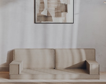 Modulares Bodenschlafsofa, anpassbare Schaumstoffcouch, 36 Farben