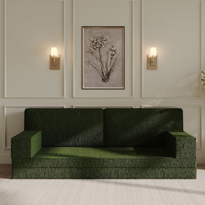 Modular Floor Sofa, Custom Floor Seating, Floor Sectional, Seat Bed for Kid’s Room, Reading Nook, Modern Living Room (L Shaped or U Shaped)