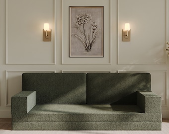 Authentic Moroccan Floor Couch, Handmade Pillow Seating, Yoga Sofa