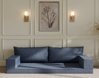 Customizable Floor Cushion Couch – Modular Sofa, Sectional Sofa, Handmade Floor Sofa Set, Lounge Comfort and Style, Perfect for Home Living