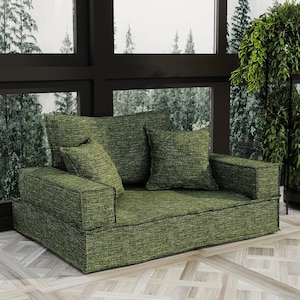Single Foam Sofa Bed Child safe Treeless Design 2 Heights Sponge Options Washable Covers 100 Colors Versatile for Any Room Etsy