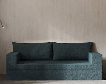 Modular Floor Sofa, Convertible Seat Bed, Modern Living Room Sectional