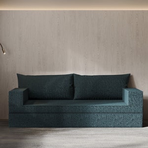 Modular Floor Sofa, Custom Floor Seating, Floor Sectional, Seat Bed for Kid’s Room, Reading Nook, Modern Living Room (L Shaped or U Shaped)