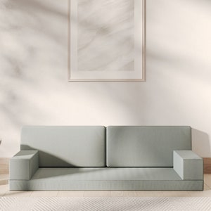 Multifunctional Reading Corner Sofa, Velvet Large Floor Cushion, Floor Pillow Seating, Floor Sofa, Floor Couch