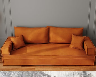 Custom Bench Floor Sofa, Traditional Design, Bohemian Floor Sofa, Oriental Sofa, Floor Sofa Bed, French Cushion, Arabic Sofa, Bohemian Sofa