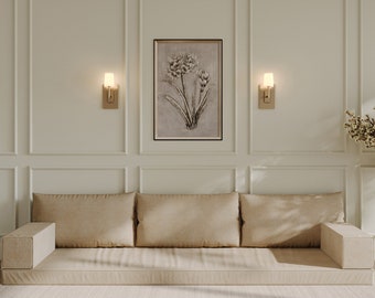 94.5" Customizable Floor Cushion Couch - Floor Pillow Seating - Floor Sofa - Floor Couch - Large Floor Cushion - Arabic Floor Seating