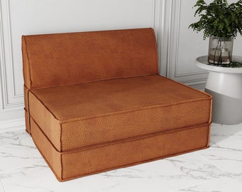 Transformable Double-Floor Sofa Bed, Foam and Veneer, Arabic Seating