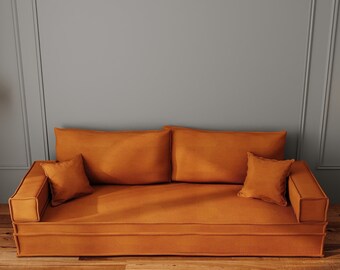 Custom Bench Floor Sofa, Traditional Design, Bohemian Floor Sofa, Oriental Sofa, Floor Sofa Bed, French Cushion, Arabic Sofa, Bohemian Sofa