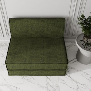Double Floor Sofa - Convertible Bed - 100+ Colors, Firm & Medium Foam Options - Floor Cushion Seating - Customisable Sofa