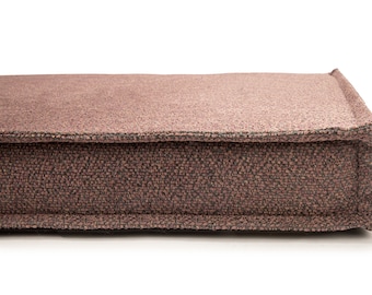 Customizable Zippered Pet Bed Cover: Washable Fabric Replacement for Worn Dog Cushions - 100+ Choices
