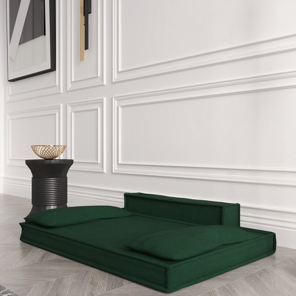 Luxury Rectangular Dog Bed Chair | Comfy Pet Lounge | Versatile Foam Options | Designer Dog Furniture