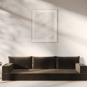 94.5 Modular Floor Seating Sofa, Customizable Floor Sofa , Multi-Color Foam Sofa, Washable Covers, Various Sizes image 1