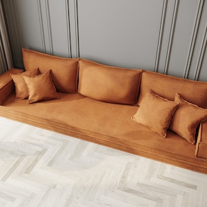 Customizable Floor Cushion Couch – Modular Sofa, Sectional Sofa, Handmade Floor Sofa Set, Lounge Comfort and Style, Perfect for Home Living