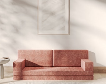Moroccan Floor Couch, Vintage Oriental Sofa, Yoga Seating