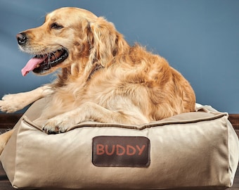 Plush Rectangular Dog Bed Pillow | Pet Furniture | Bed for Dogs | Modern Dog Bed | Custom Dog Bed | Best Dog Bed | Gift for Dog Mom